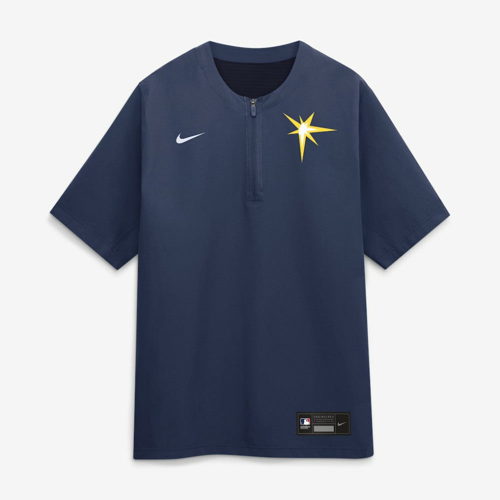 Tampa Bay Rays Authentic Collection Dri-FIT Quarter-Zip Windshirt - Navy | Nike