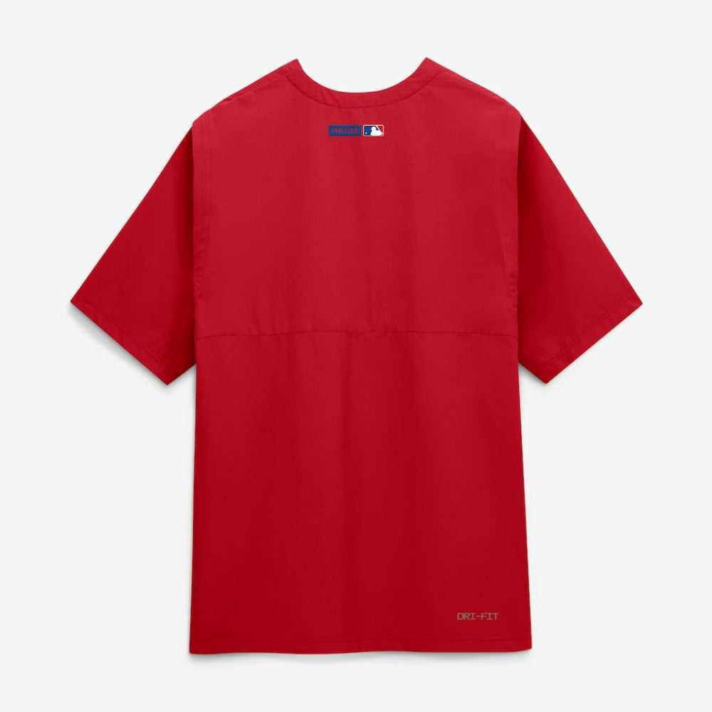 Philadelphia Phillies Authentic Collection Dri-FIT Quarter-Zip Windshirt - Red | Nike