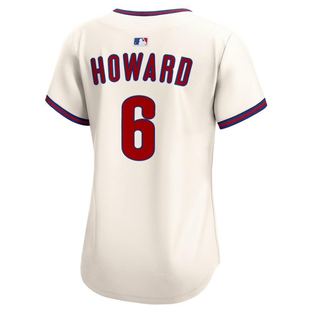 Ryan Howard Philadelphia Phillies Women's Alternate 2 Limited Jersey - Cream | Nike