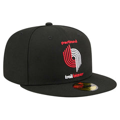 Portland Trail Blazers Core Logo 59FIFTY Fitted Hat - Black | New Era cheap