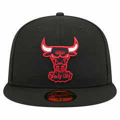 Chicago Bulls Core Logo 59FIFTY Fitted Hat - Black | New Era online