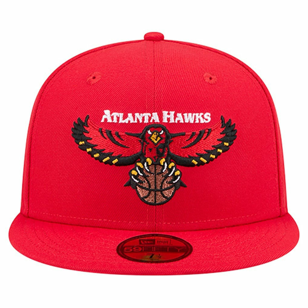 Atlanta Hawks Core Logo 59FIFTY Fitted Hat - Red | New Era shop