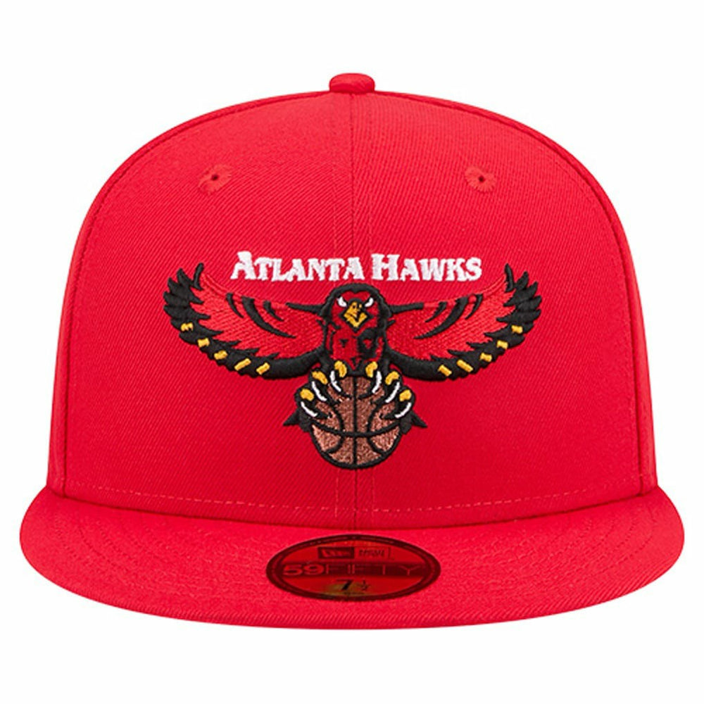 Atlanta Hawks Core Logo 59FIFTY Fitted Hat - Red | New Era shop