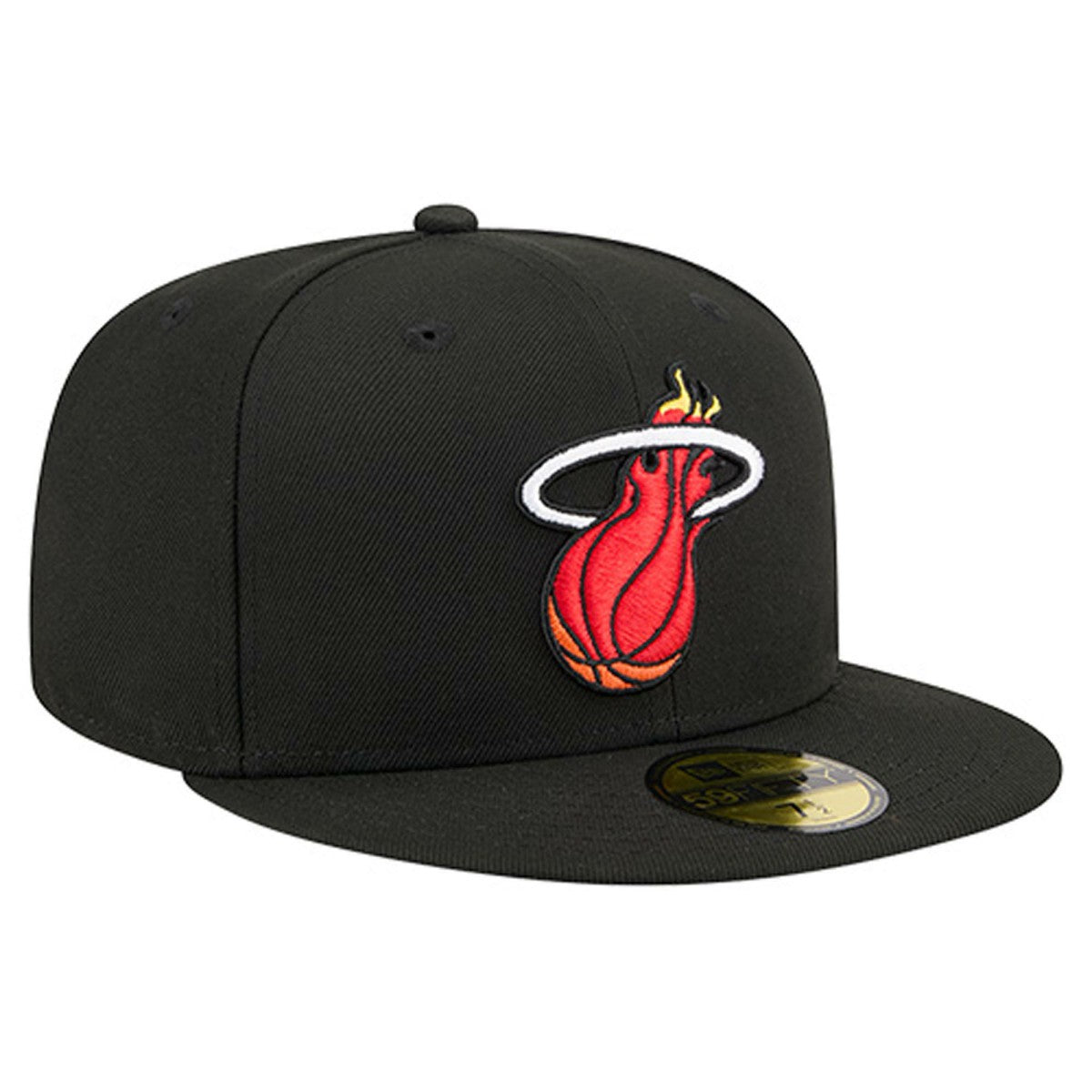 Miami Heat Core Logo 59FIFTY Fitted Hat - Black | New Era on sale