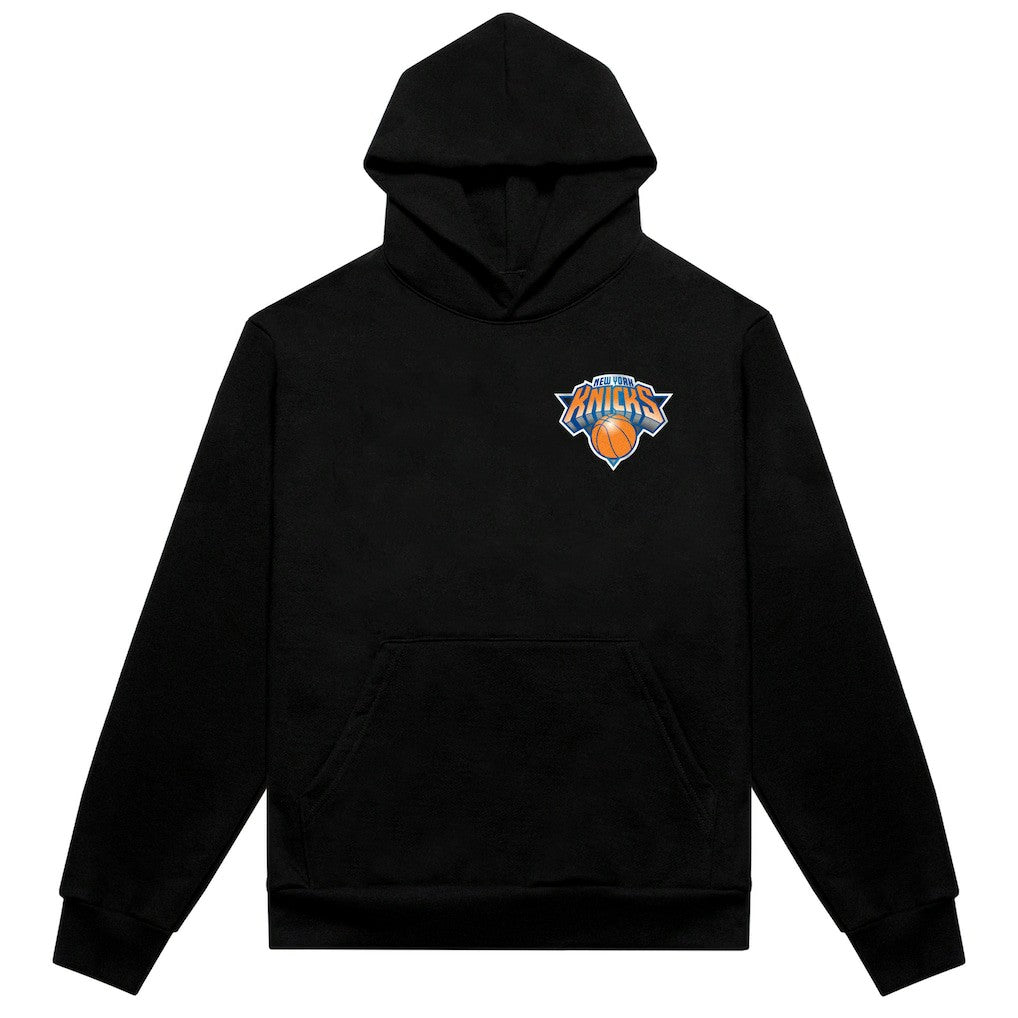 New York Knicks Authmade Vintage Metal Premium Heavyweight Pullover Hoodie - Black for sale