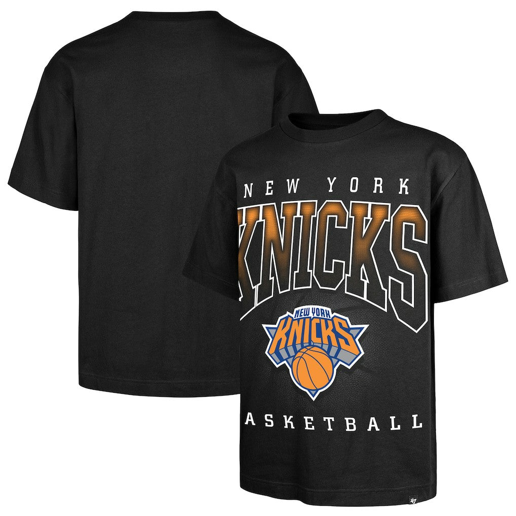 New York Knicks '47 Afterhours Foundation Premium Heavyweight T-Shirt - Black | 47 brand for sale