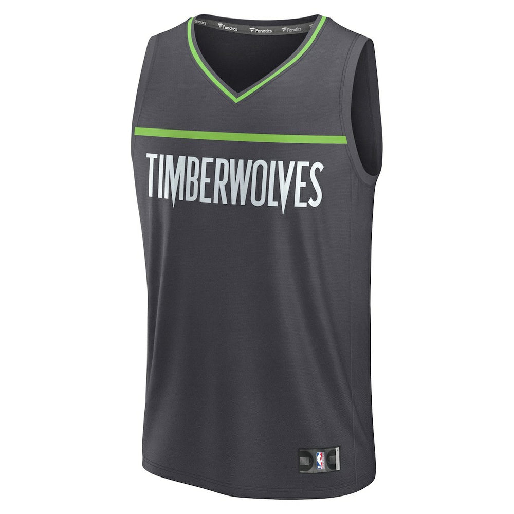Minnesota Timberwolves Fastbreak Custom Jersey - Statement Edition - Anthracite | Fanatics sale