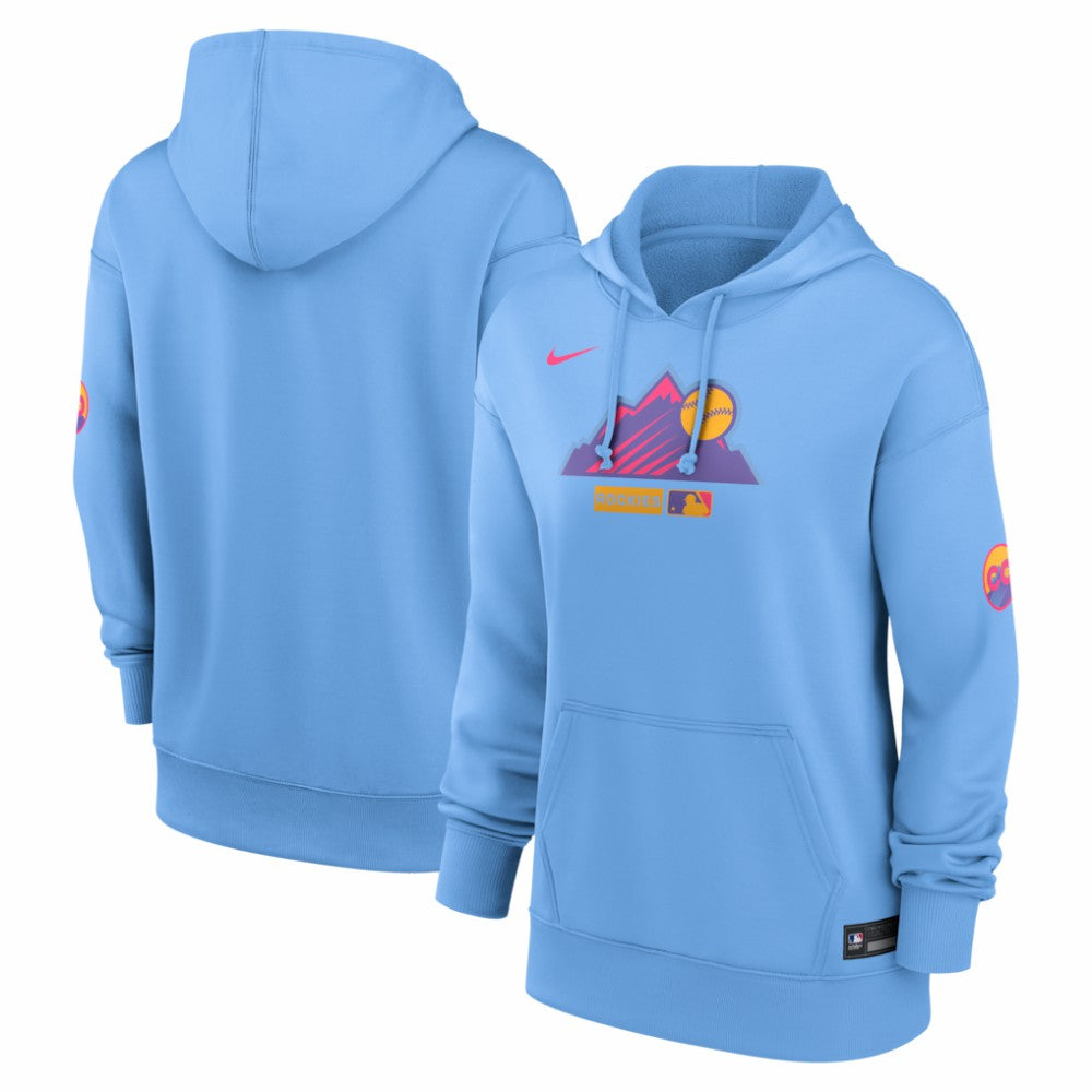 Colorado Rockies Women's Authentic Collection City Connect Therma Hoodie - Light Blue | Nike