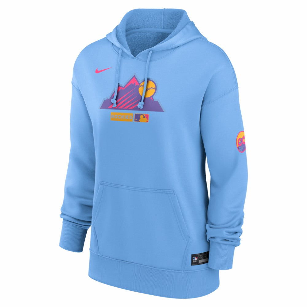 Colorado Rockies Women's Authentic Collection City Connect Therma Hoodie - Light Blue | Nike