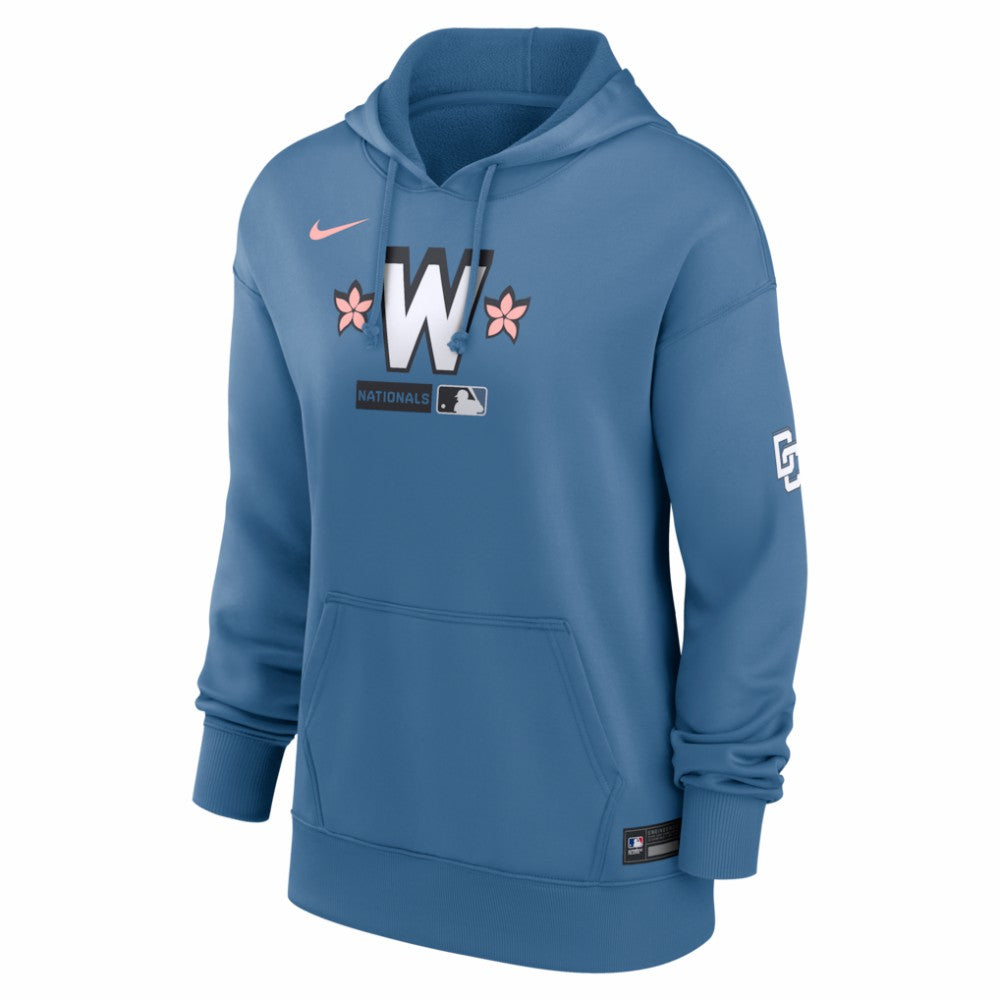Washington Nationals Women's Authentic Collection City Connect Therma Hoodie - Blue | Nike