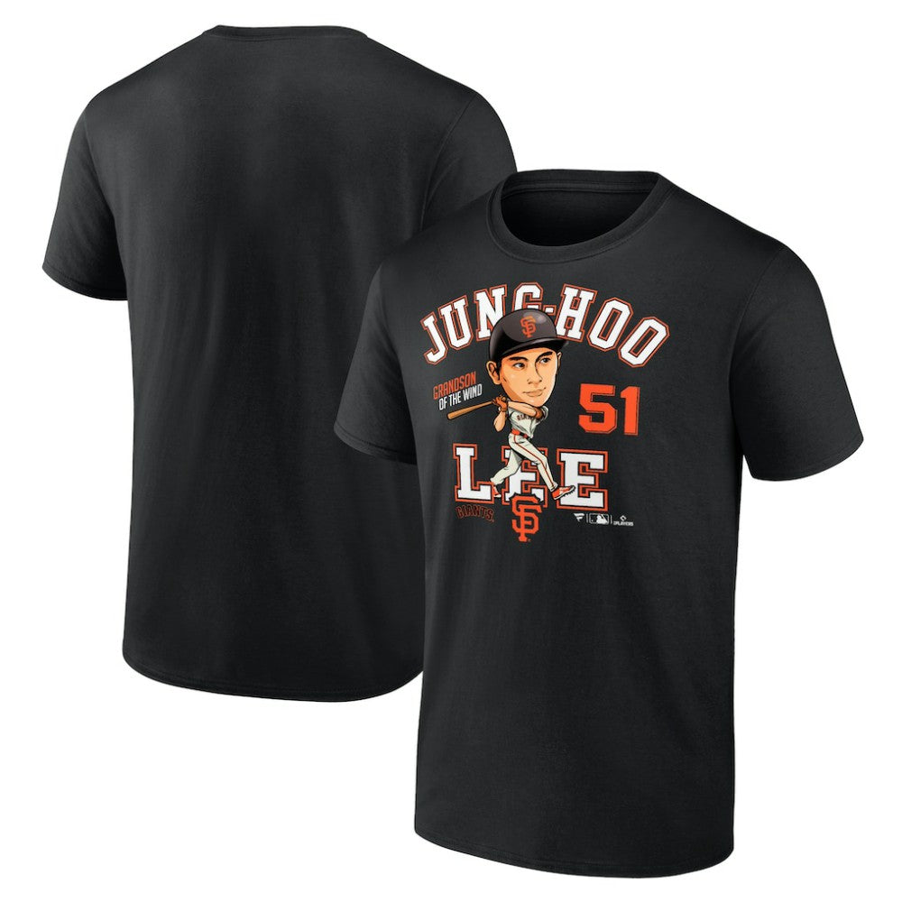Jung Hoo Lee San Francisco Giants Hometown Caricature T-Shirt - Black