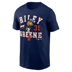 Riley Greene Detroit Tigers Hometown Caricature T-Shirt - Navy