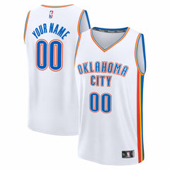 Oklahoma City Thunder Fast Break Custom Jersey - Association Edition - White | Fanatics sale