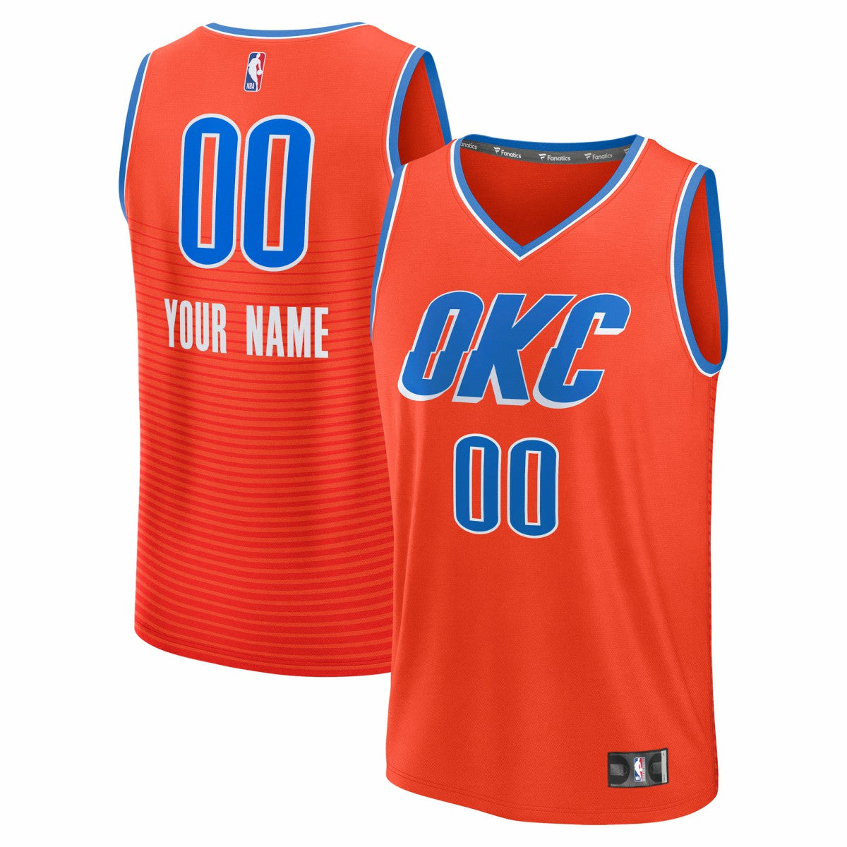 Oklahoma City Thunder Youth Fast Break Custom Jersey - Statement Edition - Orange | Fanatics outlet