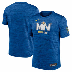 Minnesota Twins Authentic Collection City Connect Velocity Dri-FIT T-Shirt - Royal | Nike