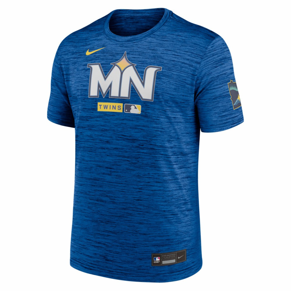 Minnesota Twins Authentic Collection City Connect Velocity Dri-FIT T-Shirt - Royal | Nike
