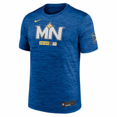 Minnesota Twins Authentic Collection City Connect Velocity Dri-FIT T-Shirt - Royal | Nike