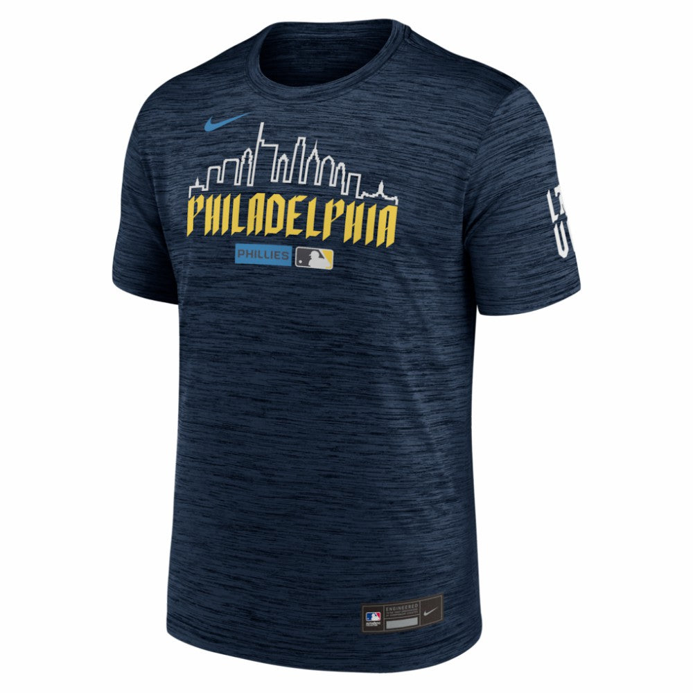 Philadelphia Phillies Authentic Collection City Connect Velocity Dri-FIT T-Shirt - Navy | Nike