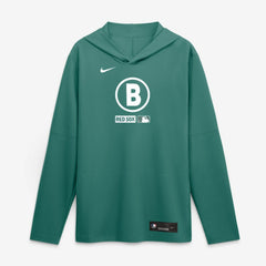 Boston Red Sox City Connect Dri-FIT Long Sleeve Hooded T-Shirt - Green | Nike