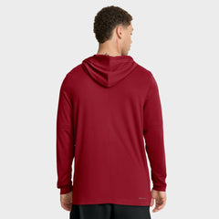 Cleveland Guardians City Connect Dri-FIT Long Sleeve Hooded T-Shirt - Red | Nike