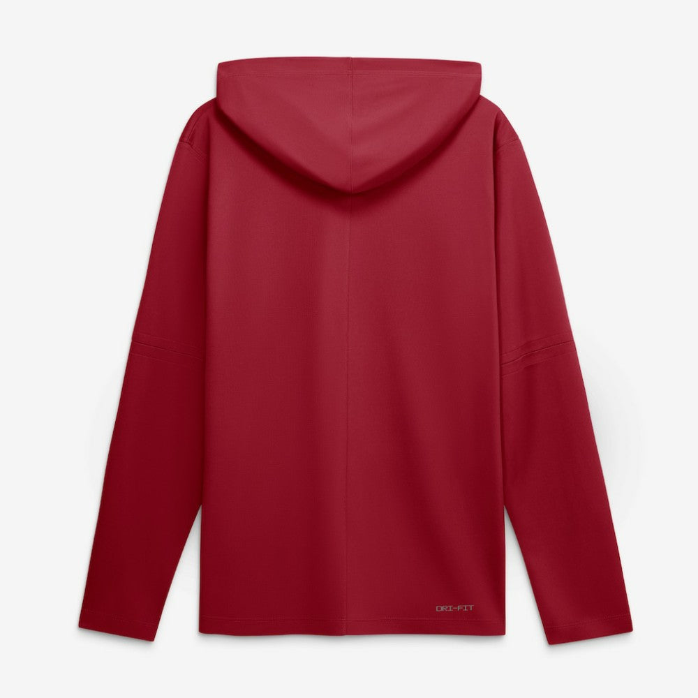 Cleveland Guardians City Connect Dri-FIT Long Sleeve Hooded T-Shirt - Red | Nike