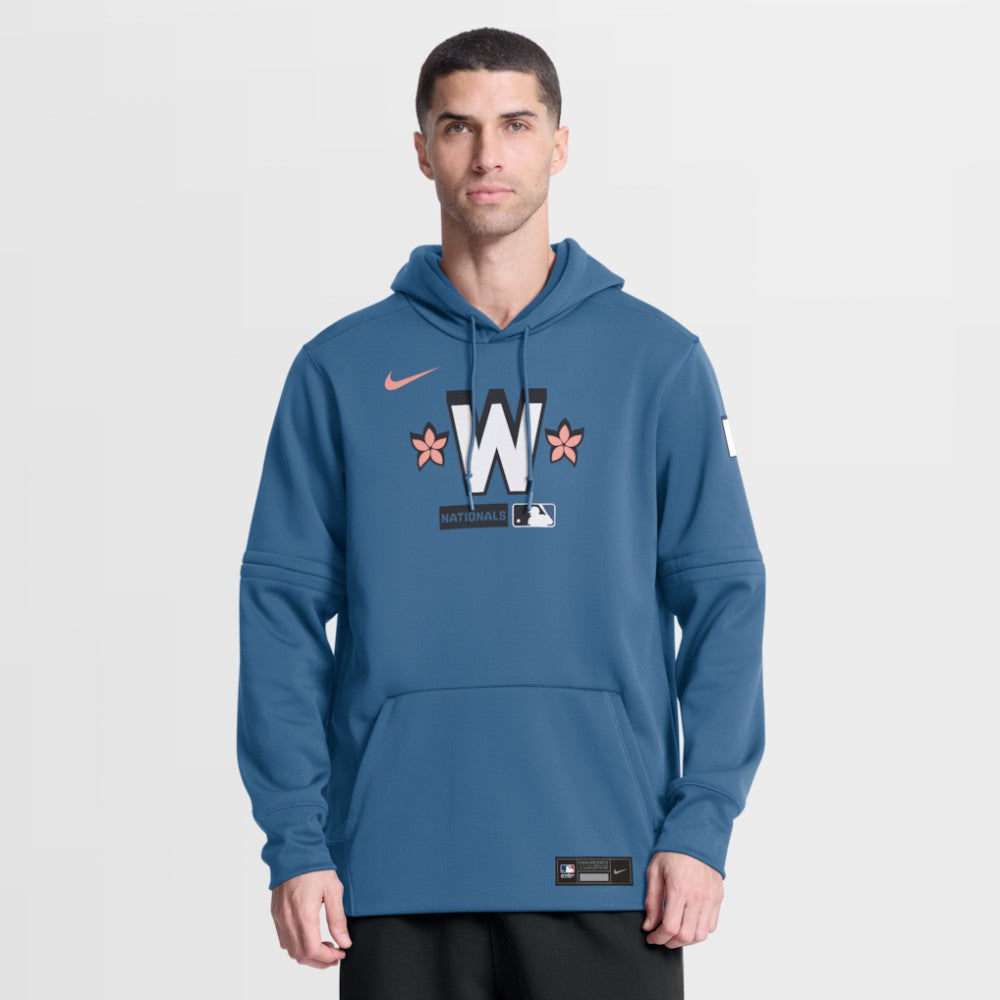 Washington Nationals Authentic Collection City Connect Therma-FIT Hoodie - Blue | Nike