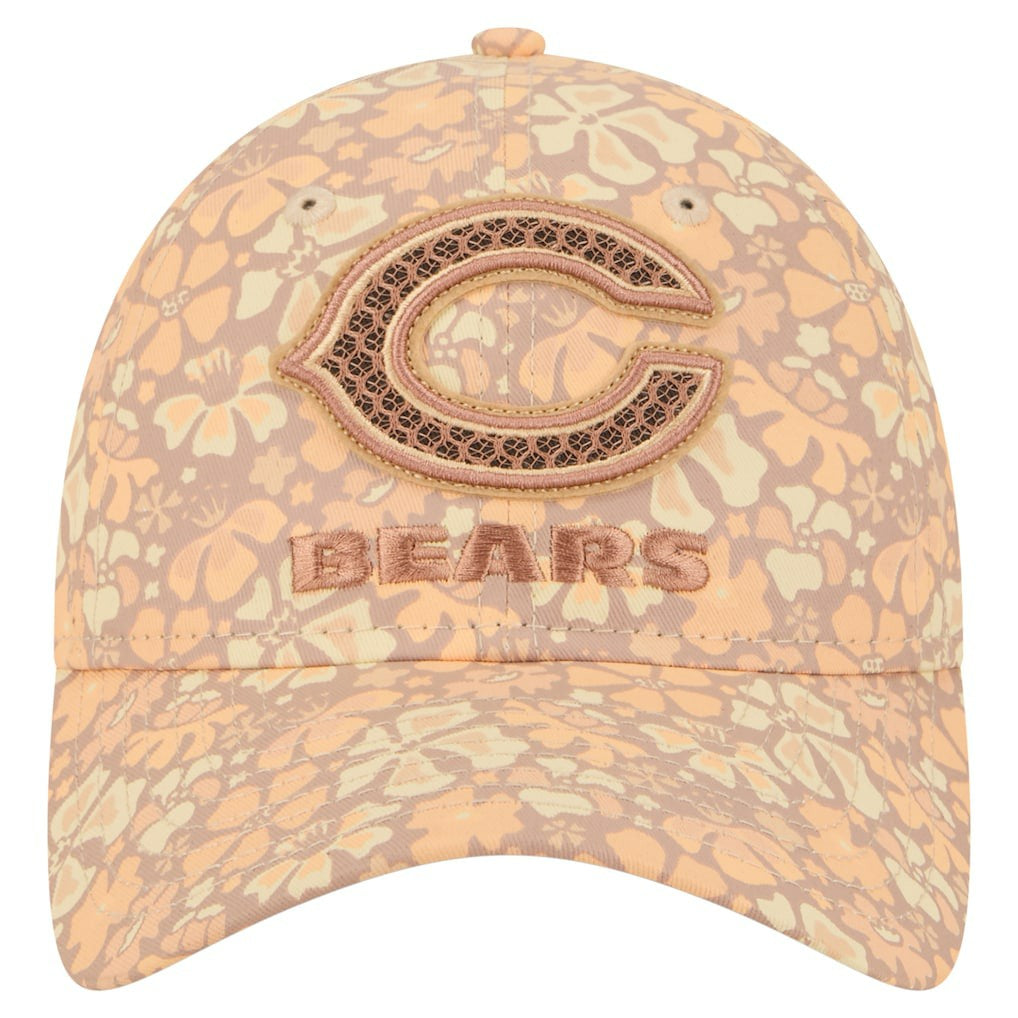 Chicago Bears New Era Women's Floral 9TWENTY Adjustable Hat - Tan cheap