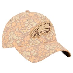 Philadelphia Eagles New Era Women's Floral 9TWENTY Adjustable Hat - Tan on sale