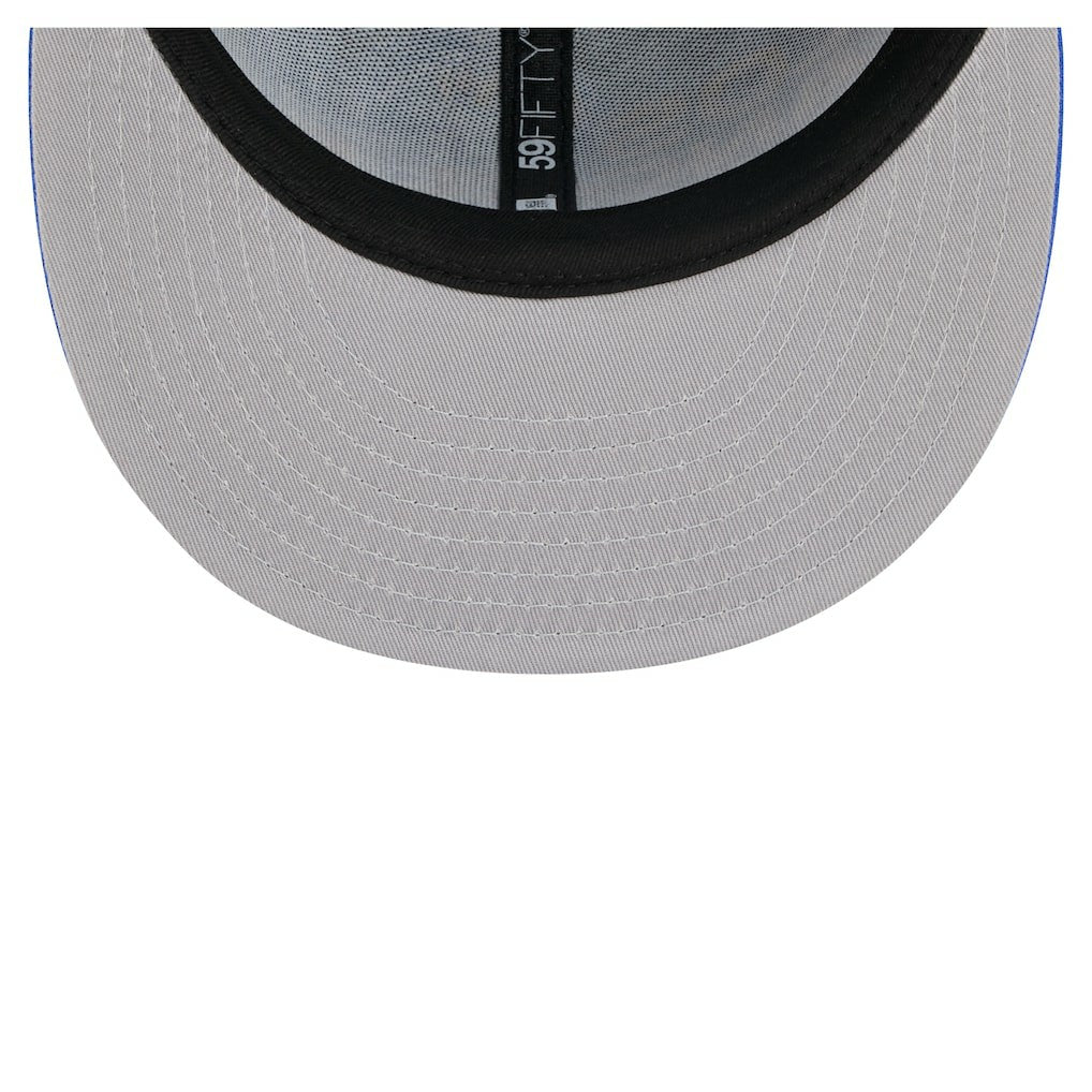 Los Angeles Rams New Era Overlap Wordmark 59FIFTY Fitted Hat - Royal on sale