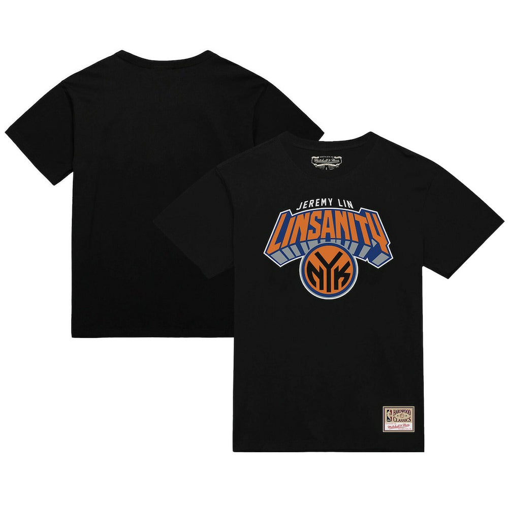 Jeremy Lin New York Knicks Linsanity Logo T-Shirt - Black | Mitchell & Ness sale