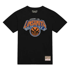 Jeremy Lin New York Knicks Linsanity Logo T-Shirt - Black | Mitchell & Ness sale