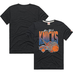 New York Knicks Homage On Fire Tri-Blend T-Shirt - Charcoal discount