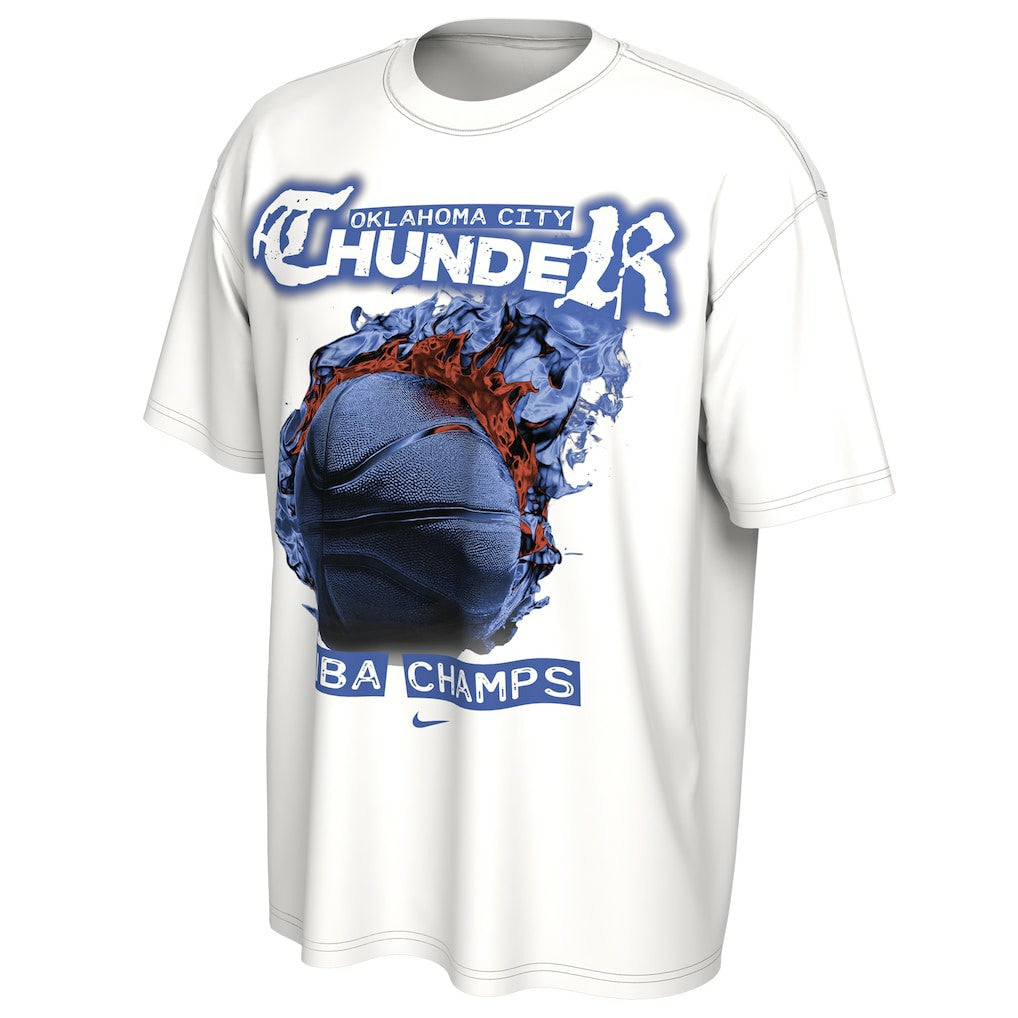 Oklahoma City Thunder Unisex 2025 NBA Finals Champions Celebration Parade Roster T-Shirt - White | Nike outlet