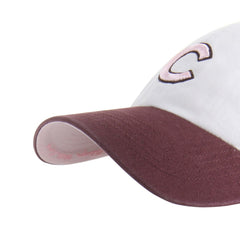 Chicago Cubs Unisex Love Letter Clean Up Adjustable Hat - Stone/Burgundy | 47 brand