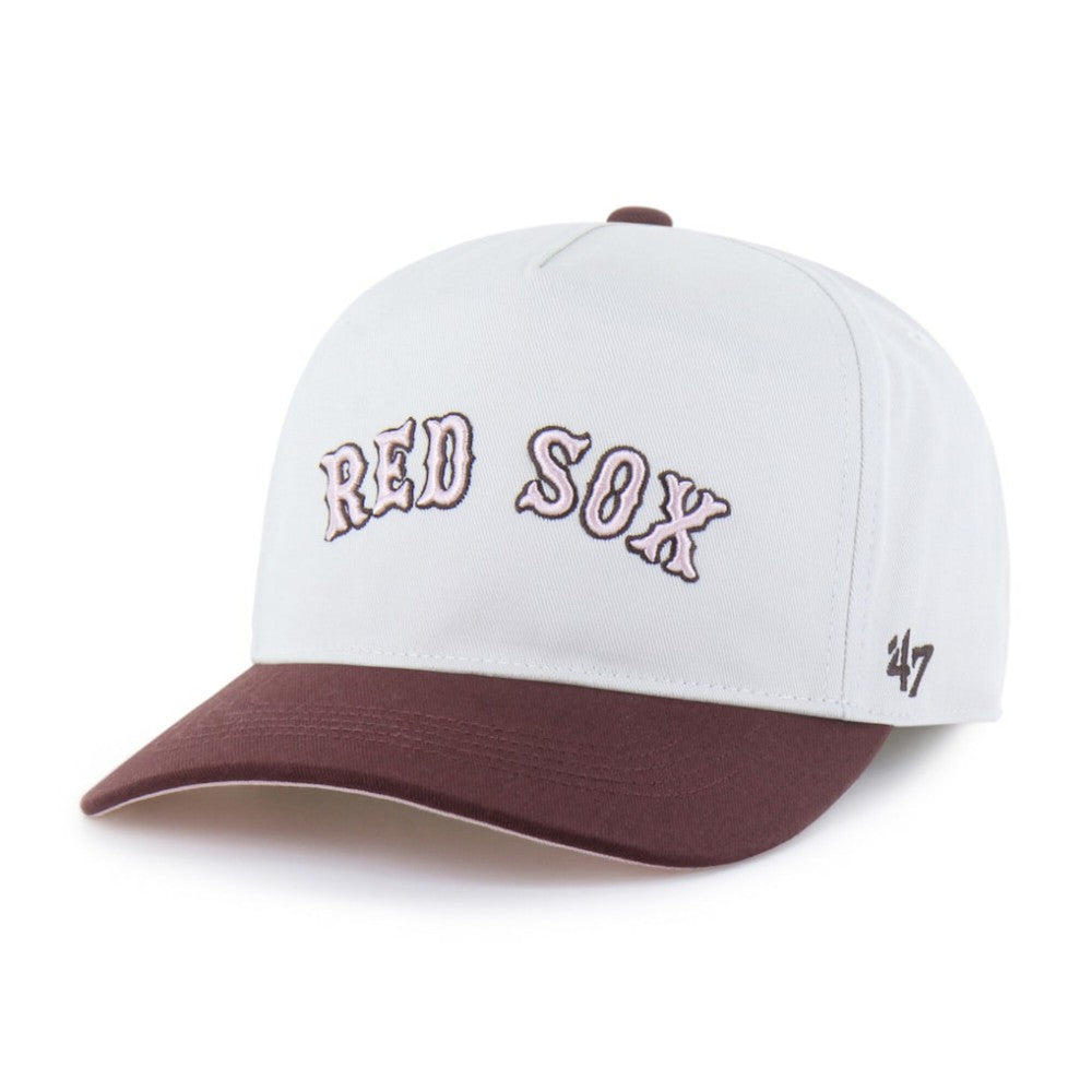 Boston Red Sox Unisex Love Letter Adjustable Hitch Hat - Stone/Burgundy | 47 brand