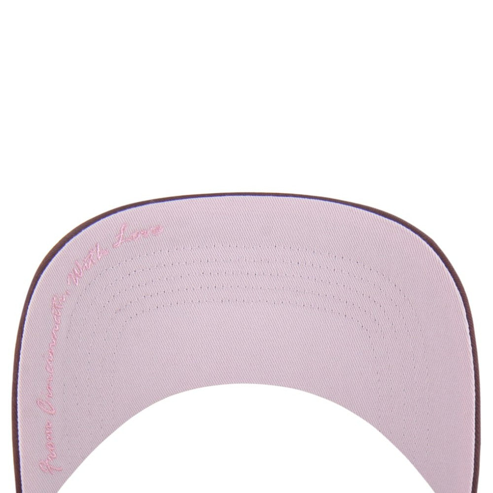Cincinnati Reds Unisex Love Letter Adjustable Hitch Hat - Stone/Burgundy | 47 brand