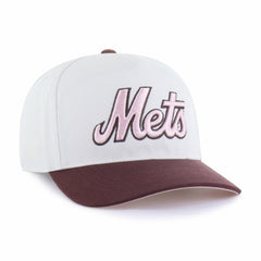New York Mets Unisex Love Letter Adjustable Hitch Hat - Stone/Burgundy | 47 brand