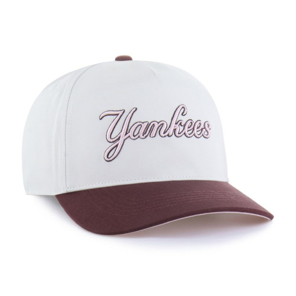 New York Yankees Unisex Love Letter Adjustable Hitch Hat - Stone/Burgundy | 47 brand