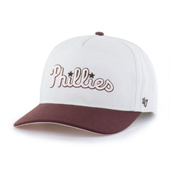 Philadelphia Phillies Unisex Love Letter Adjustable Hitch Hat - Stone/Burgundy | 47 brand
