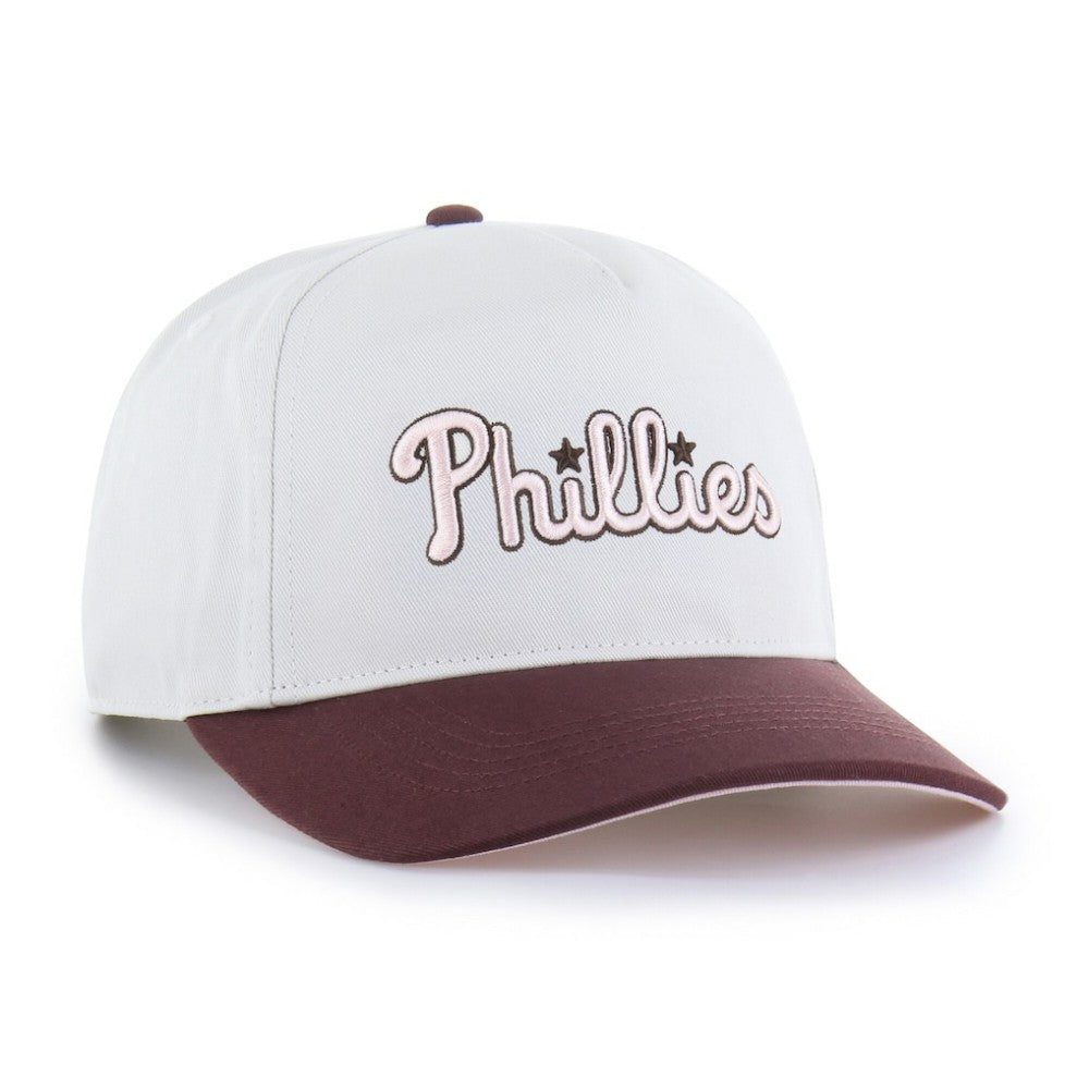 Philadelphia Phillies Unisex Love Letter Adjustable Hitch Hat - Stone/Burgundy | 47 brand