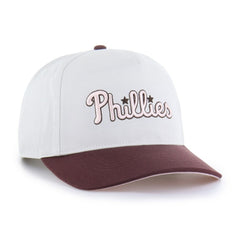 Philadelphia Phillies Unisex Love Letter Adjustable Hitch Hat - Stone/Burgundy | 47 brand