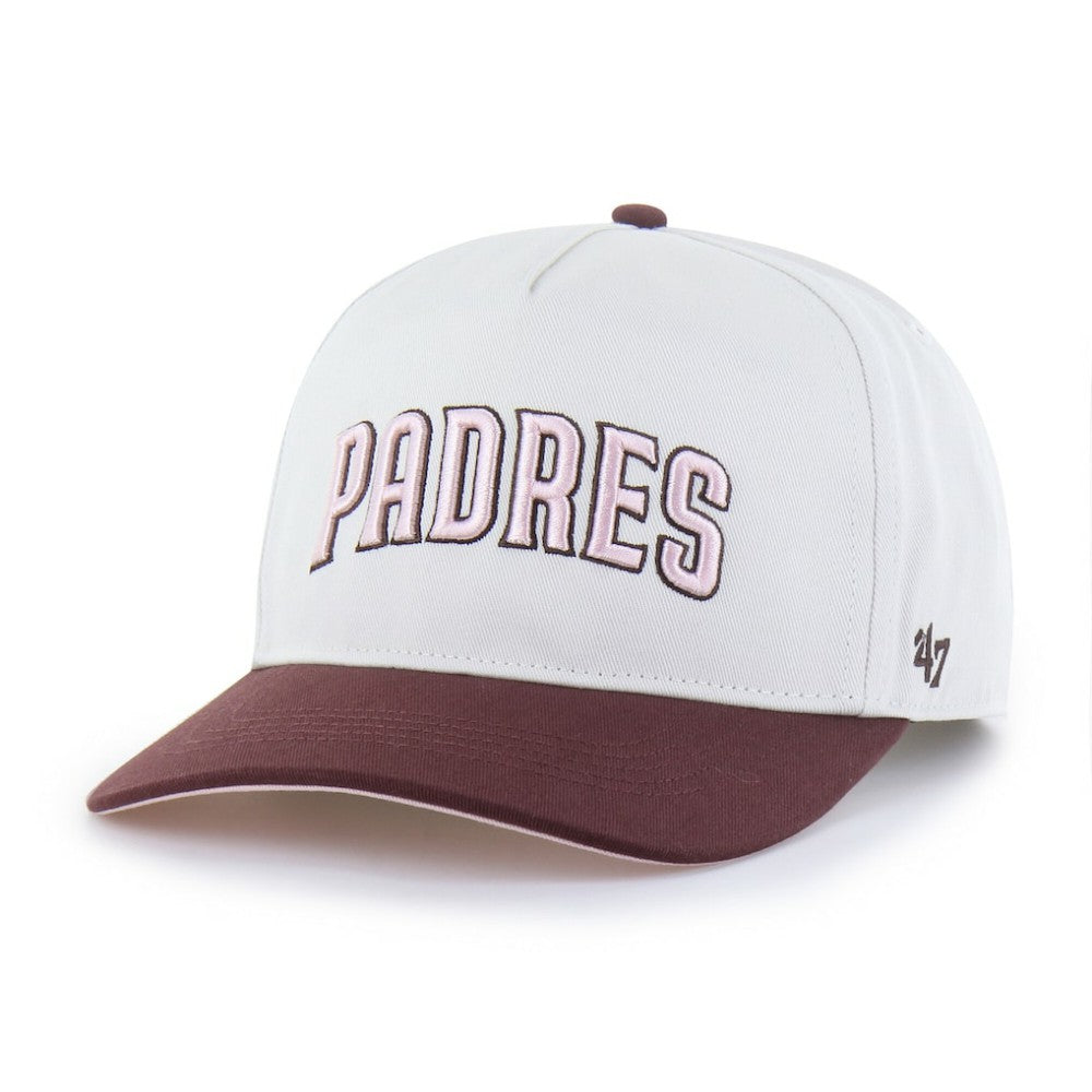 San Diego Padres Unisex Love Letter Adjustable Hitch Hat - Stone/Burgundy | 47 brand