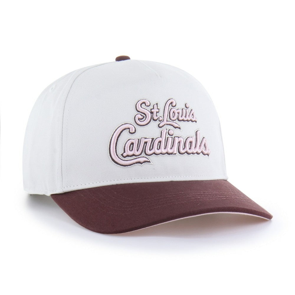 St. Louis Cardinals Unisex Love Letter Adjustable Hitch Hat - Stone/Burgundy | 47 brand