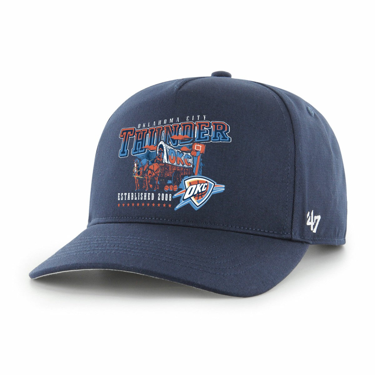 Oklahoma City Thunder '47 Solid Hitch Adjustable Hat - Navy | 47 brand for sale