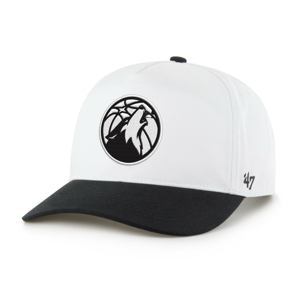 Minnesota Timberwolves '47 Black & White Hitch Adjustable Hat | 47 brand for sale