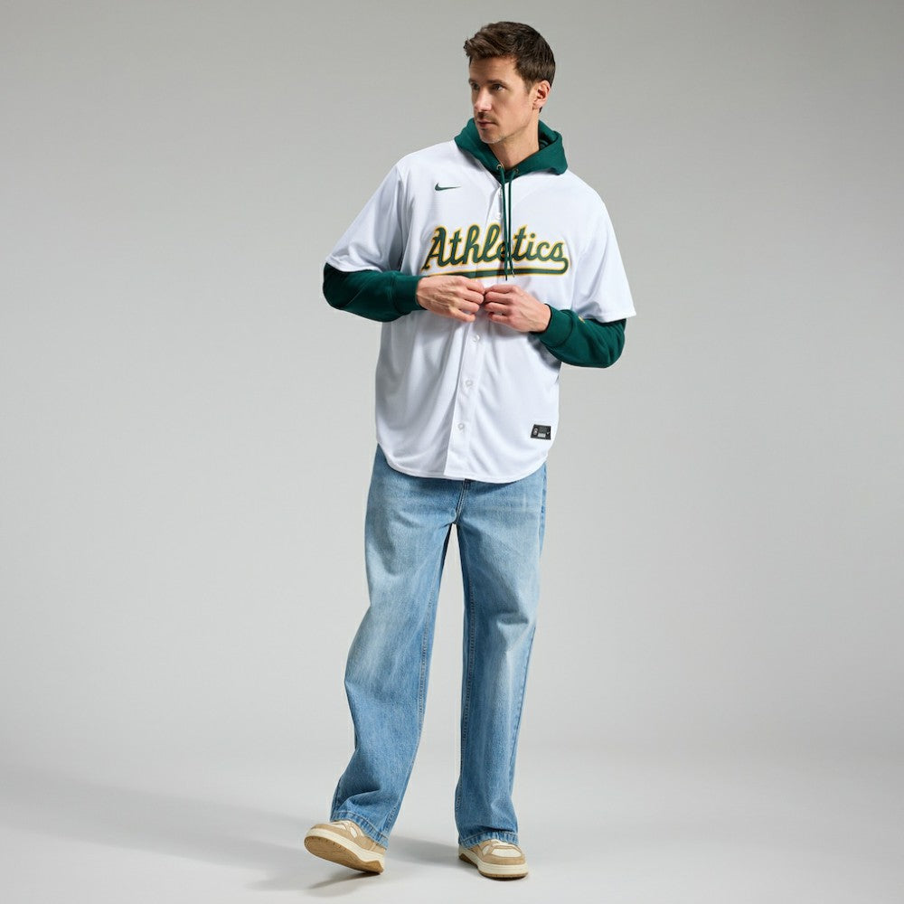Nick Kurtz Athletics Home Replica Player Jersey - White | Nike