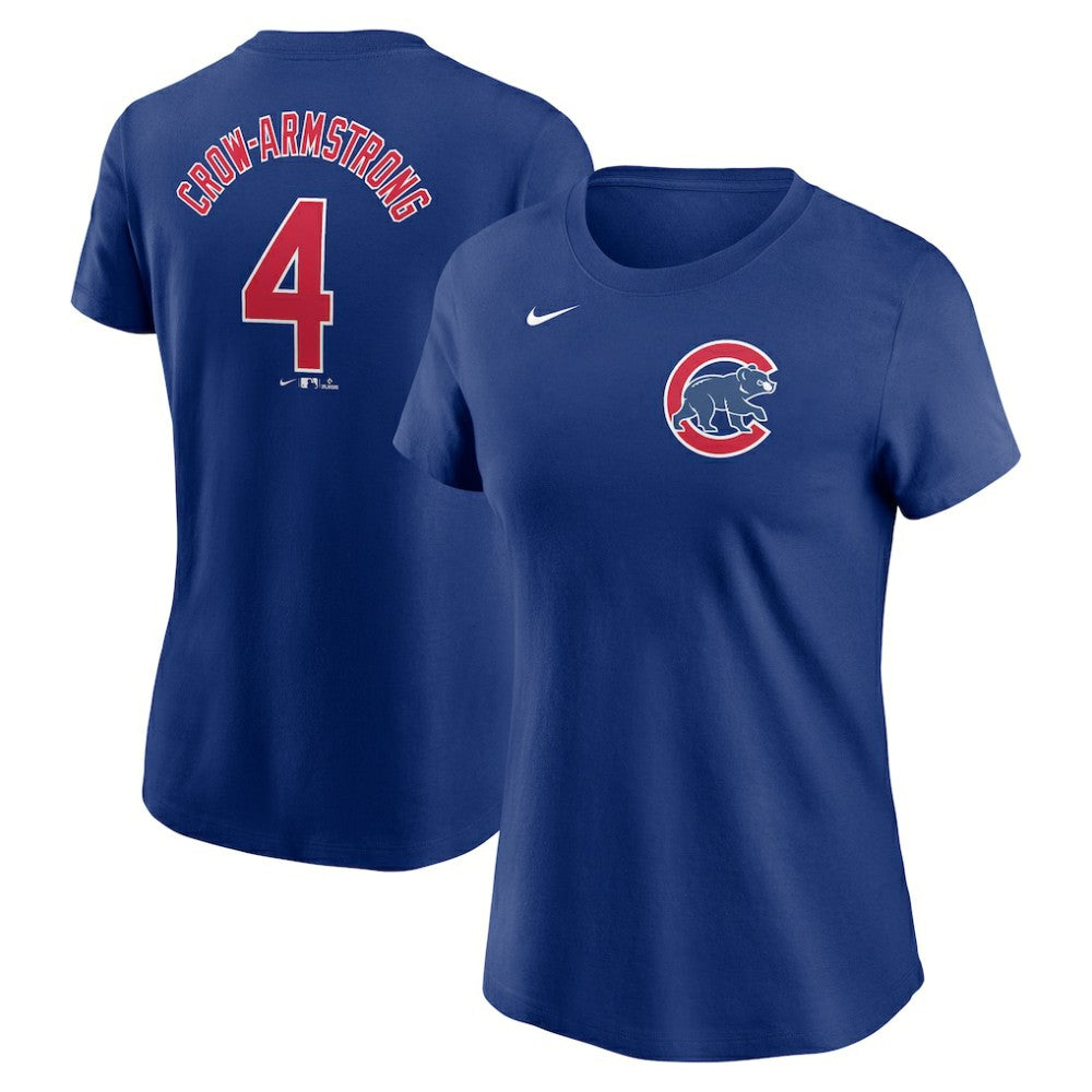 Pete Crow-Armstrong Chicago Cubs Women's Cooperstown Collection Fuse Name & Number T-Shirt - Royal | Nike