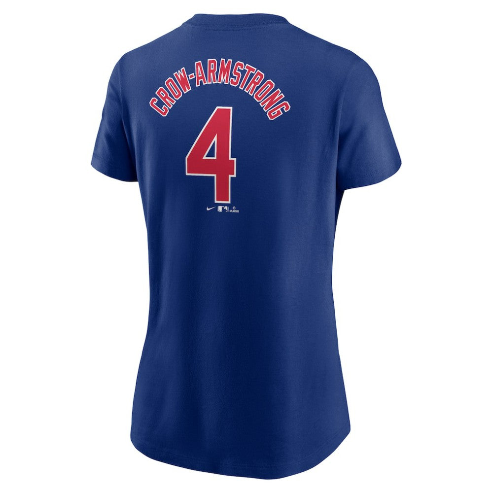 Pete Crow-Armstrong Chicago Cubs Women's Cooperstown Collection Fuse Name & Number T-Shirt - Royal | Nike