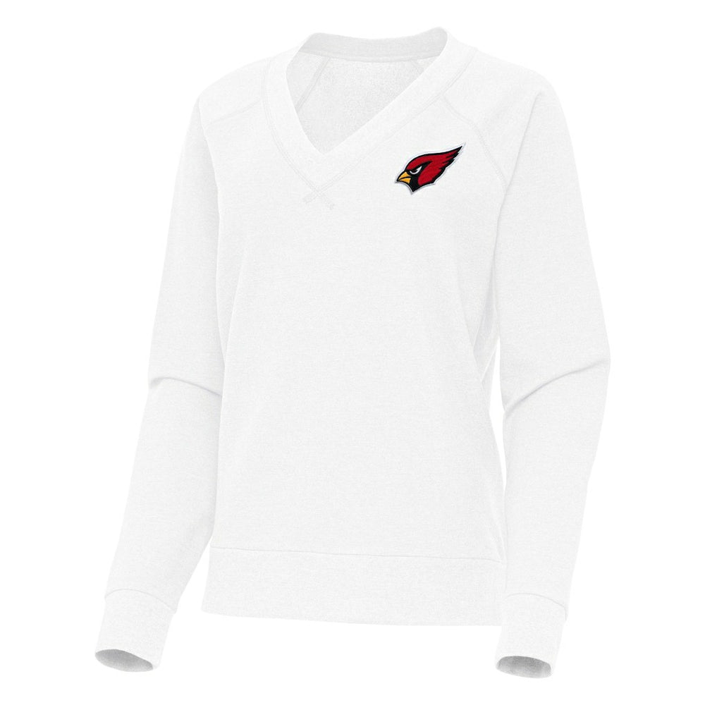 Arizona Cardinals Antigua Women's Varsity Tri-Blend V-Neck Long Sleeve T-Shirt - White discount