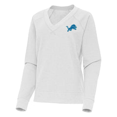 Detroit Lions Antigua Women's Varsity Tri-Blend V-Neck Long Sleeve T-Shirt - Heather Gray discount